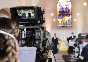 Aufnahmen bei der Durchlaufprobe des ZDF Gottesdienst | Foto: Rudolf Uhrig / fundus-medien.de