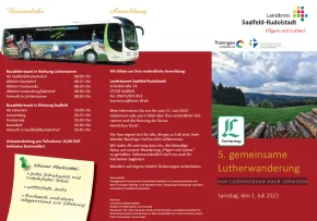 Flyer-Lutherwanderung | Foto: © Landratsamt Saalfeld-Rudolstadt
